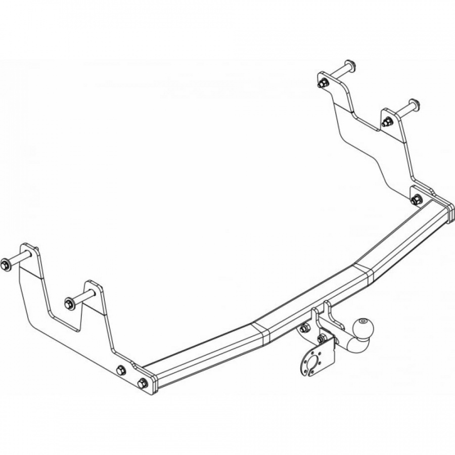 Фаркоп тсу Renault Dokker с 2017 г AVTOS RN 17