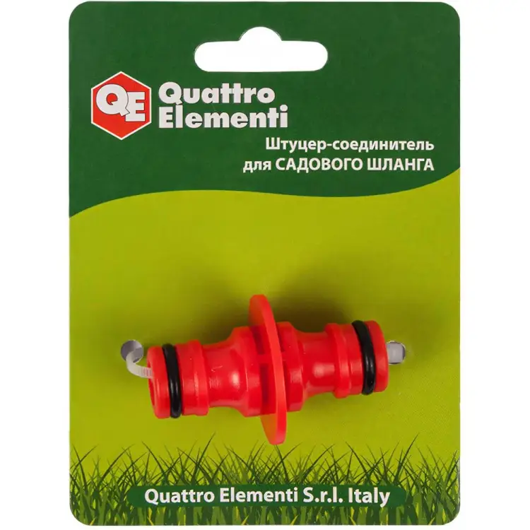 Штуцер-соединитель для шланга QUATTRO ELEMENTI 645-921 Штуцер-соединитель для шланга QUATTRO ELEMENTI 645-921