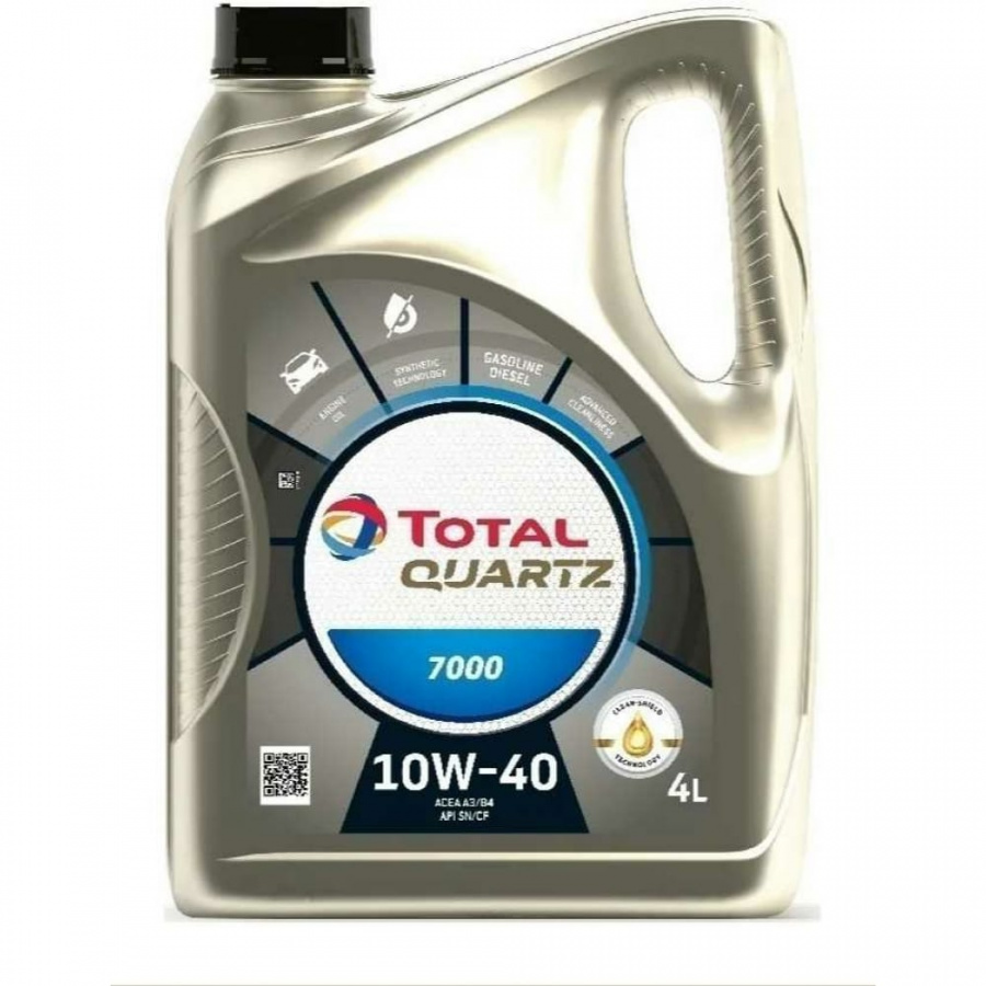 Масло для 4-х тактных двигателей TOTAL QUARTZ 7000 10W40