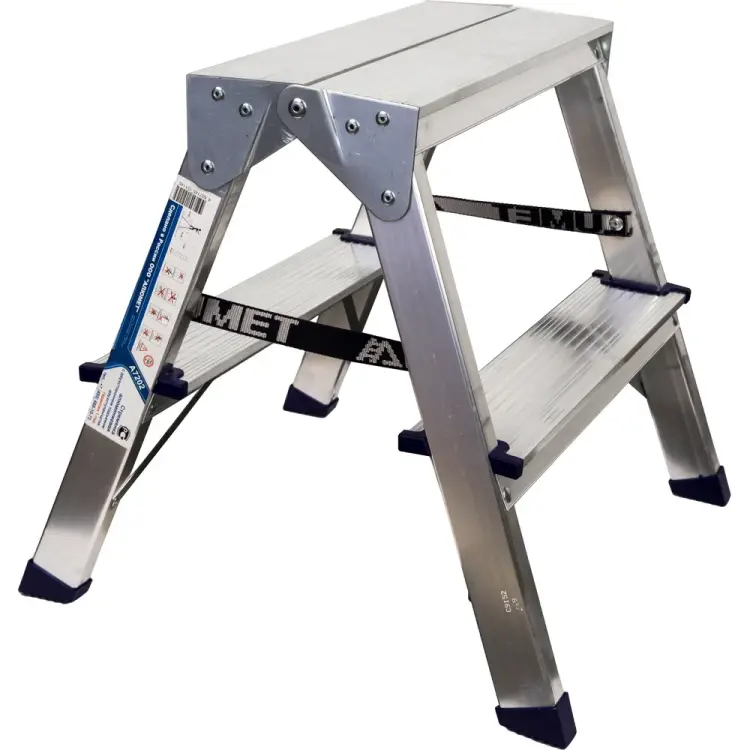 Двухсторонняя стремянка Алюмет A7202 Двухсторонняя стремянка Алюмет A7202