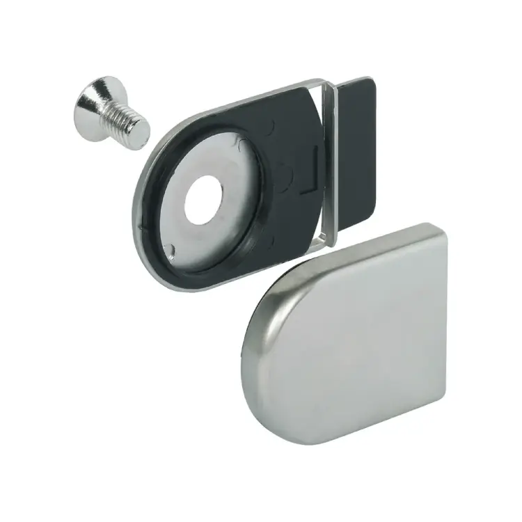 Никелированная сопряженная деталь для рычажного замка для стекла Hafele 233.40.712