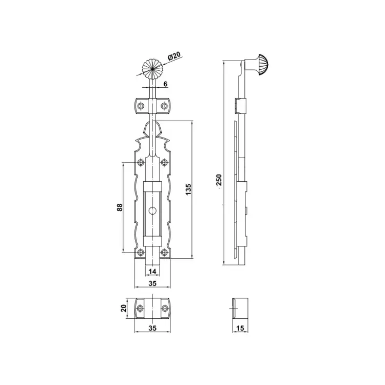 Задвижка Amig 410-250 410-250
