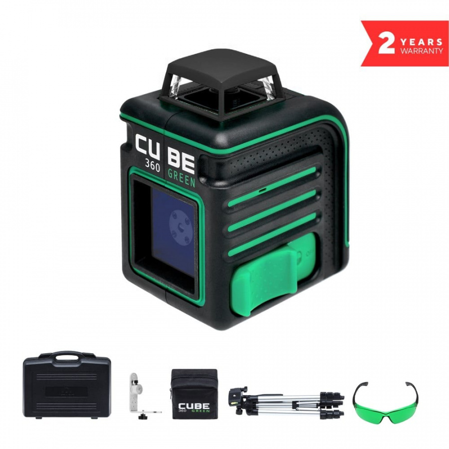 Построитель лазерных плоскостей ADA CUBE 360 Green Ultimate Edition