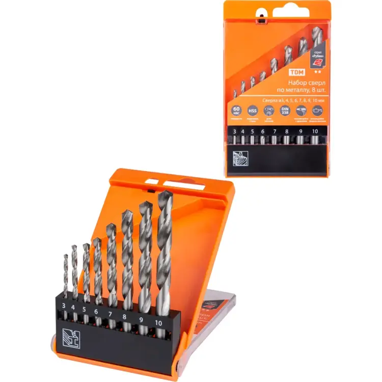 Набор сверл по металлу TDM ELECTRIC Рубин SQ1093-0101
