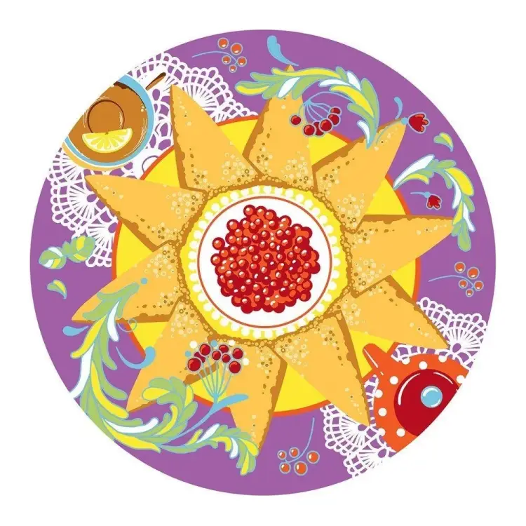 Разделочная доска МУЛЬТИДОМ Широкая Масленица VL48-46