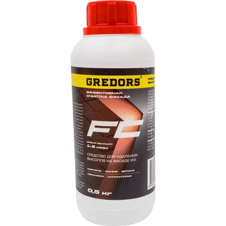 Средство для удаления высолов с фасадов, кирпича и бетона GREDORS FC 109514