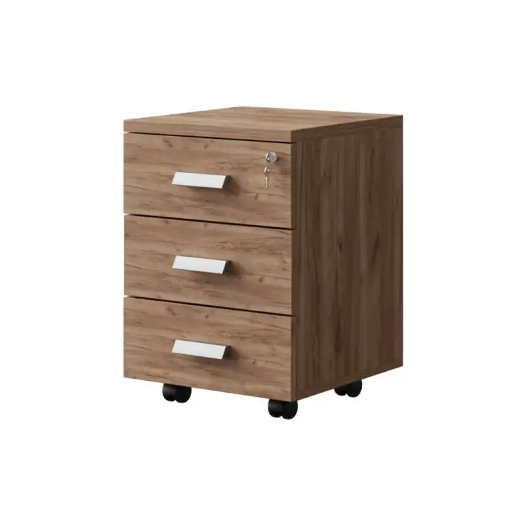 Выкатная тумба Альянс мебель METALLICA ТМ Дуб крафт табачный