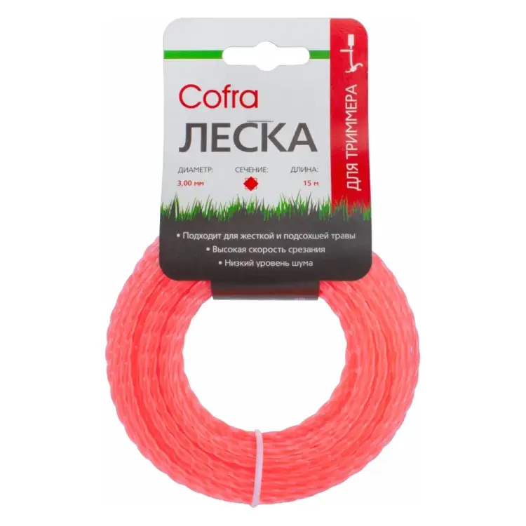 Леска для триммера COFRA LTC-3.0SQT-15