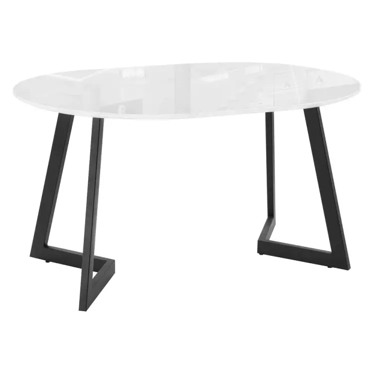 Стол Woodville Алингсос белая шагрень / белый 462387