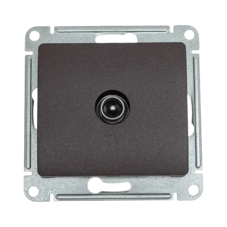 Проходная tv розетка Systeme Electric Glossa GSL000892