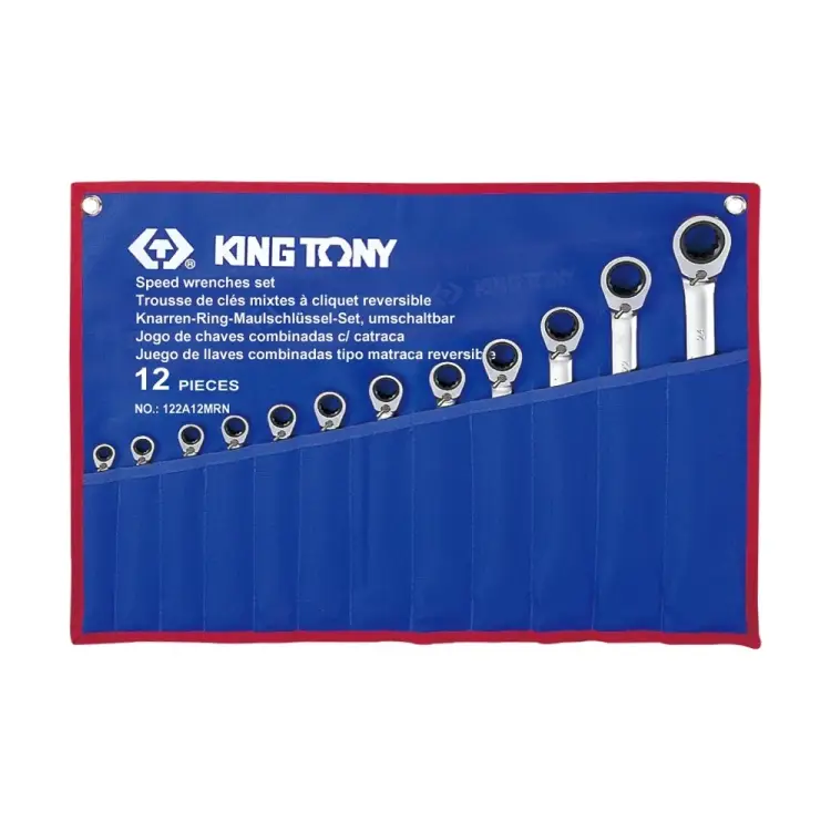 Набор комбинированных трещоточных ключей KING TONY 122A12MRN