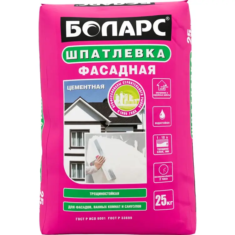 Фасадная шпатлевка БОЛАРС 2100 00000007463 Фасадная шпатлевка БОЛАРС 2100 00000007463