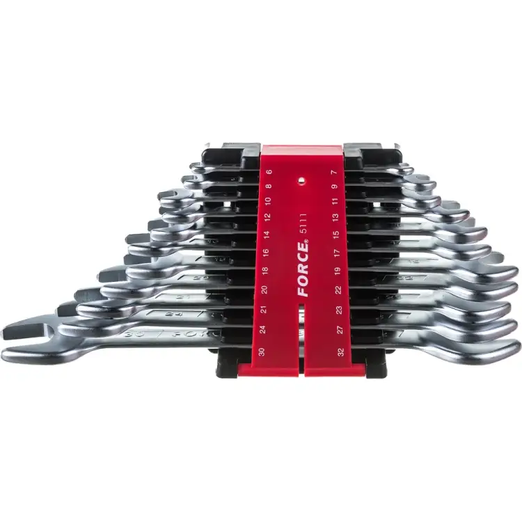 Набор рожковых ключей FORCE 5111 Набор рожковых ключей FORCE 5111