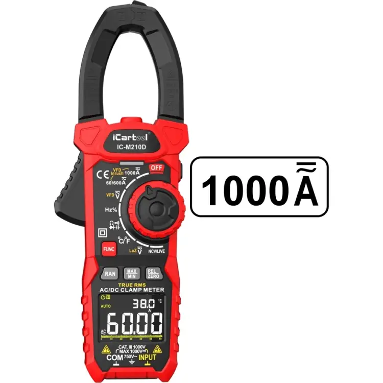 Токовые клещи iCarTool IC-M210D