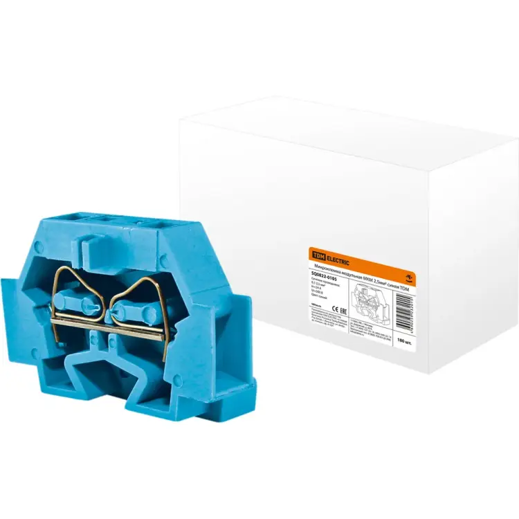 Модульная микроклемма TDM ELECTRIC МКМ 2,5мм2 синяя SQ0822-0105