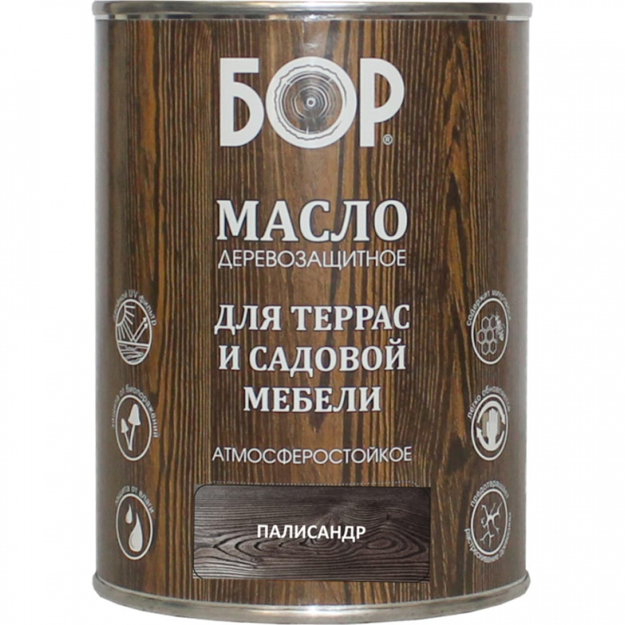 Деревозащитное масло для террас и садовой мебели Бор 4690417074198