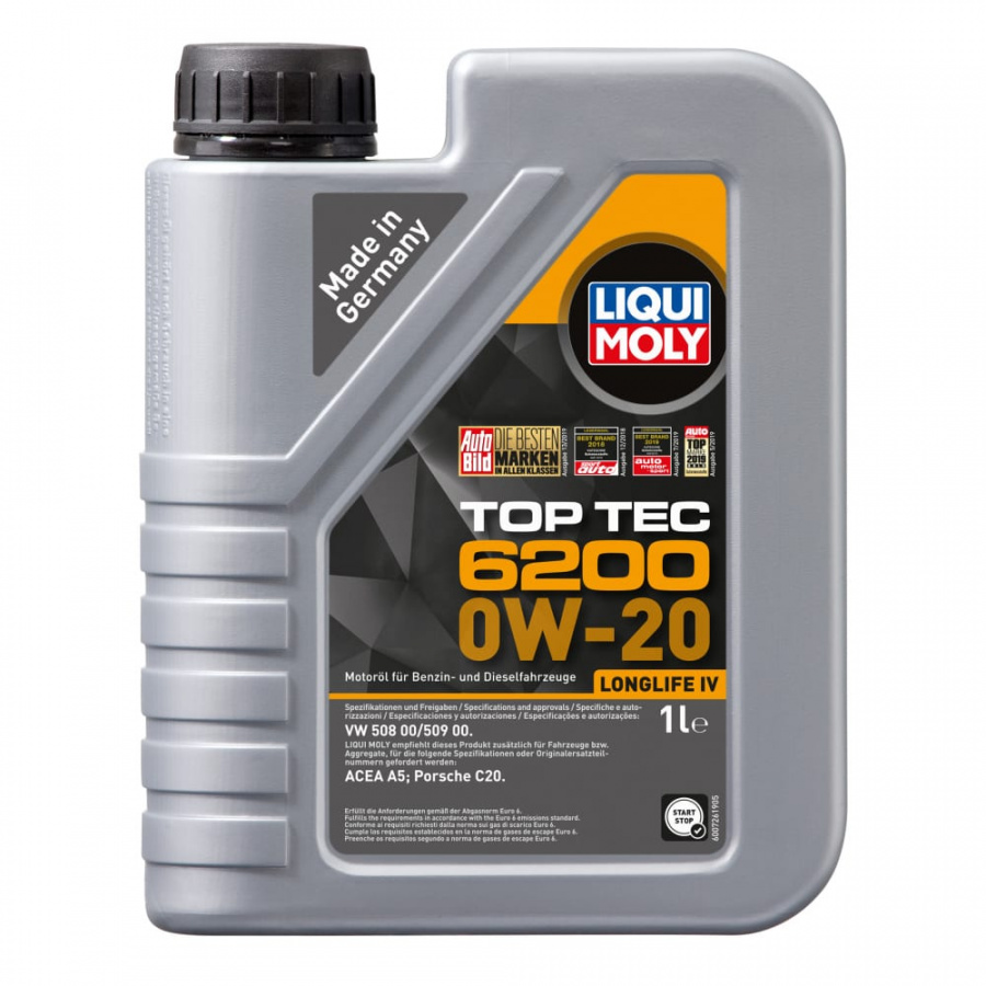 НС-синтетическое моторное масло LIQUI MOLY Top Tec 6200 0W-20