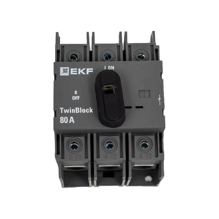 Рубильник для прямой установки EKF TwinBlock PROxima tb-80-3p-f