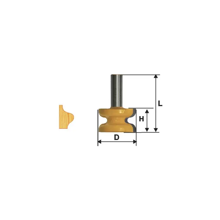 Кромочная фигурная фреза Энкор 10579