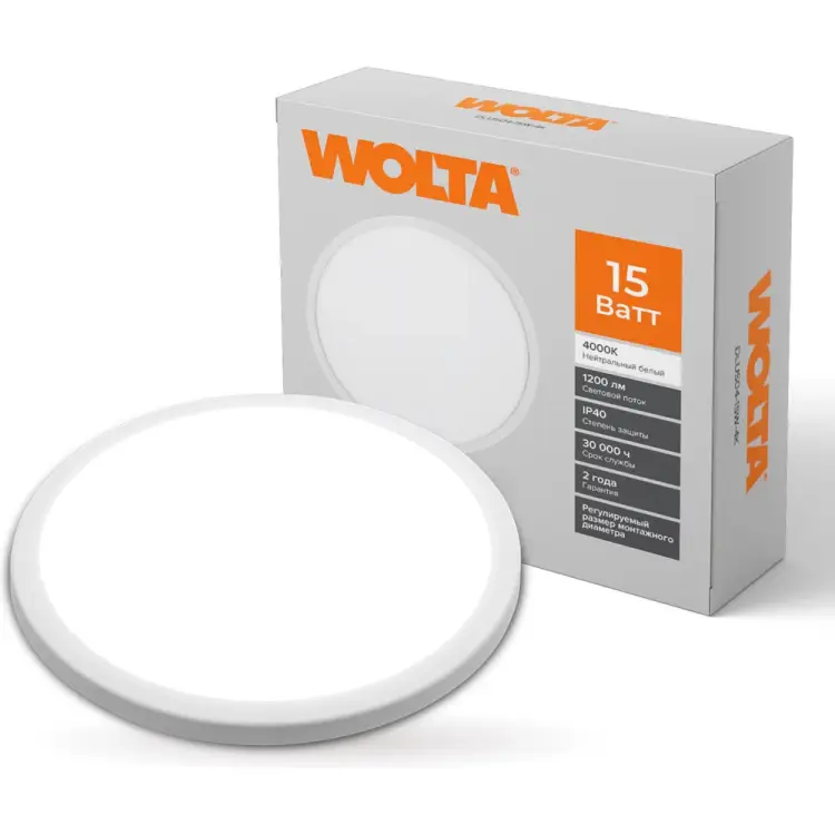 Светодиодный светильник Wolta DLUS04-15W-4K