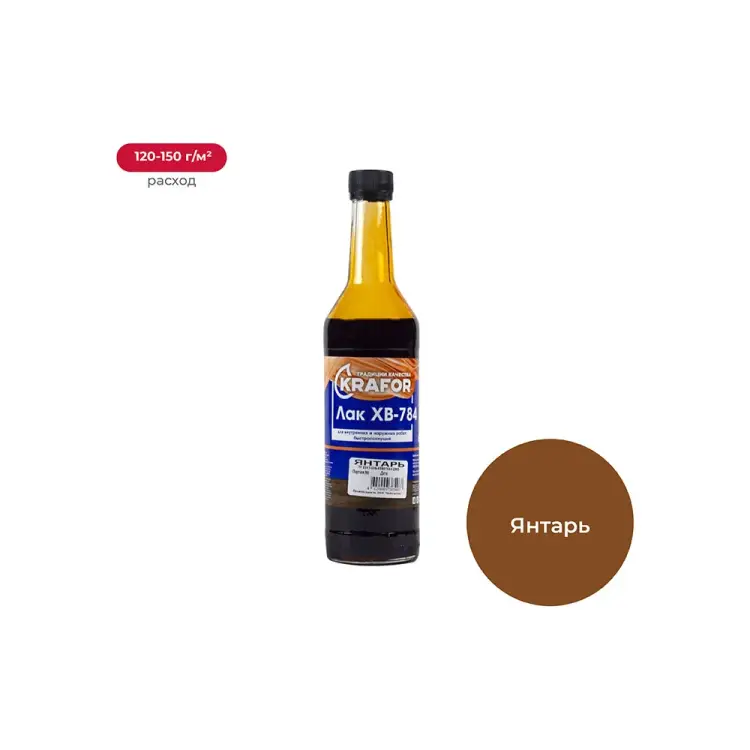 Лак KRAFOR ХВ-784 30747