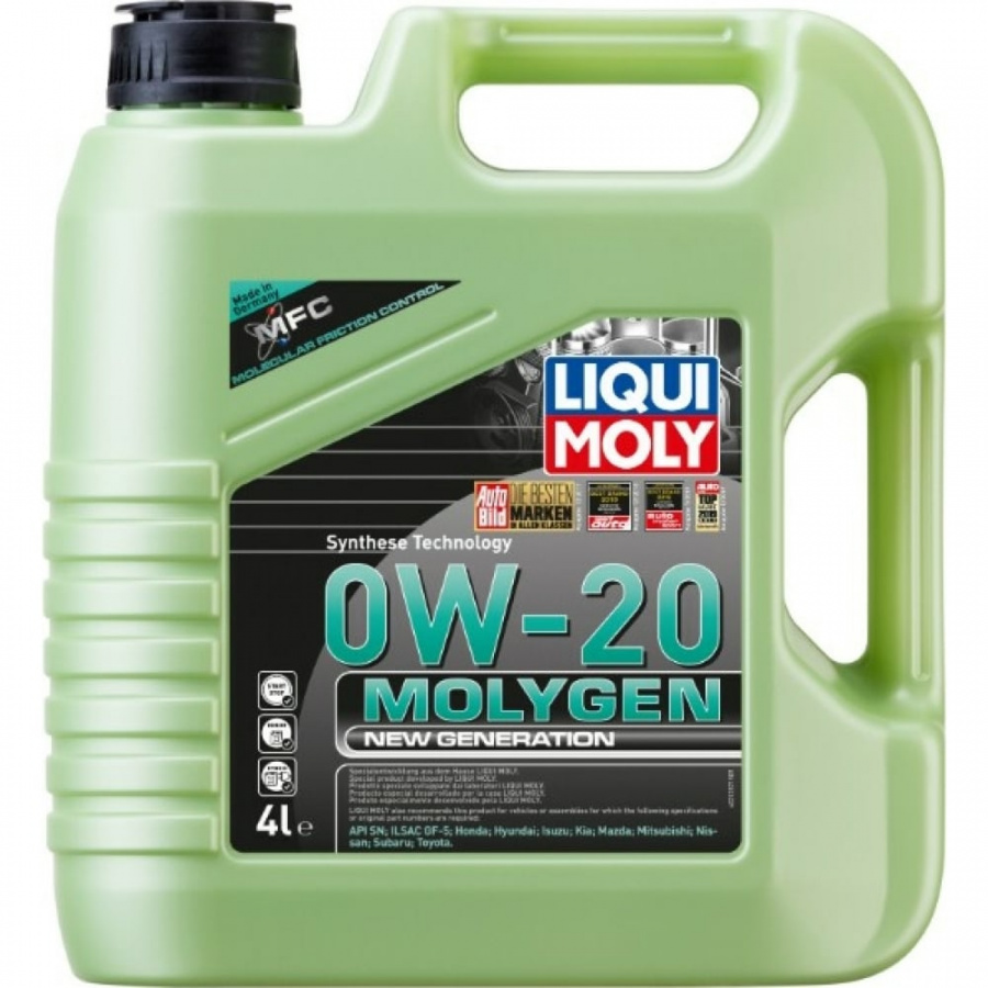 НС-синтетическое моторное масло LIQUI MOLY Molygen New Generation 0W-20