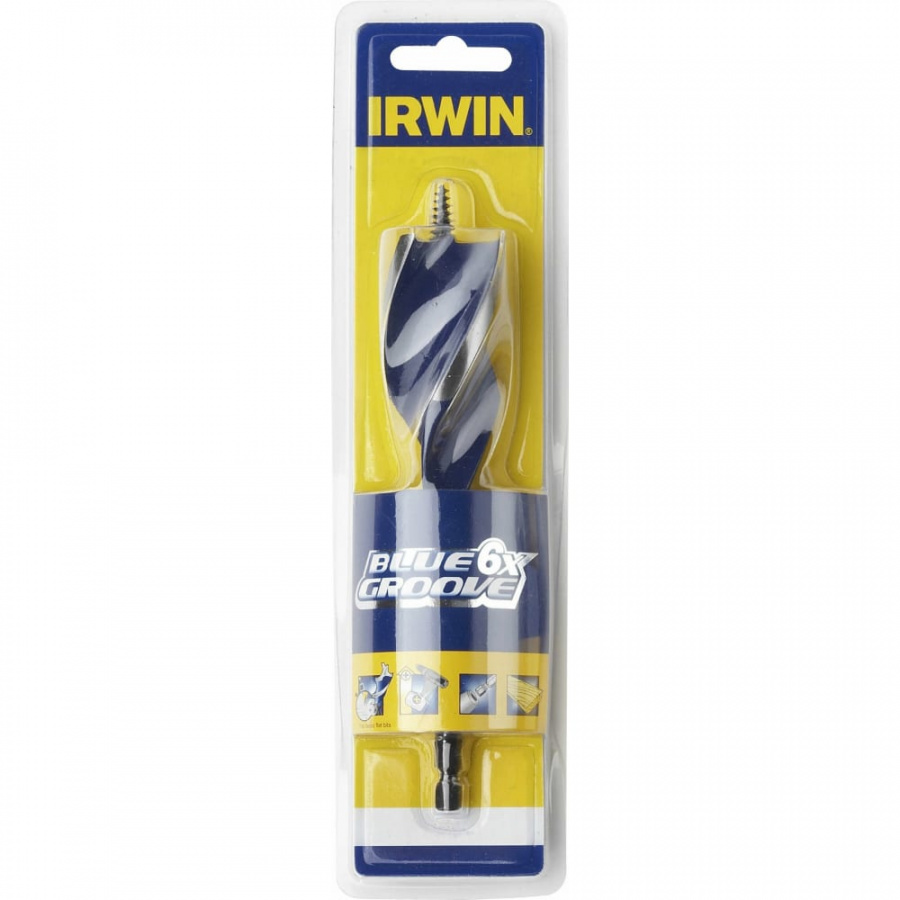 Сверло по дереву Irwin BLUE GROOVE 6Х