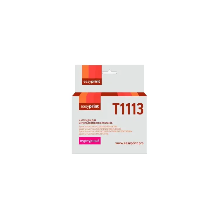 Картридж для Epson Stylus Photo R390, RX690, EasyPrint T0813, T1113 IE-T1113 Картридж для Epson Stylus Photo R390, RX690, EasyPrint T0813, T1113 IE-T1113