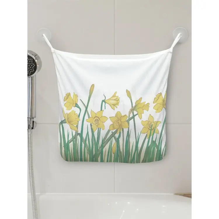 Настенная сетка-органайзер для ванной для игрушек JOYARTY Весенние нарциссы tgb_385243