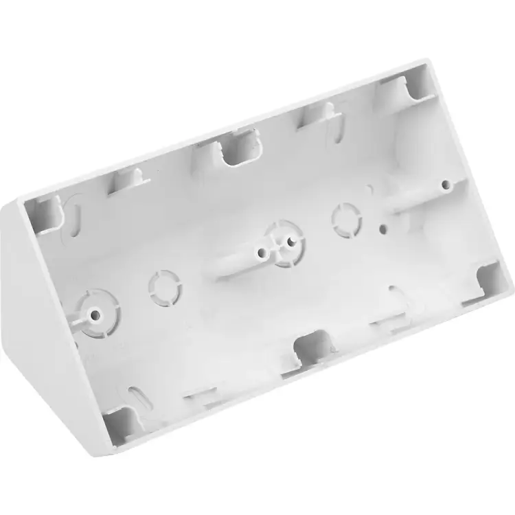 Двухместная угловая коробка для установки выключателей и розеток BYLECTRICA УЮТ КУ-452