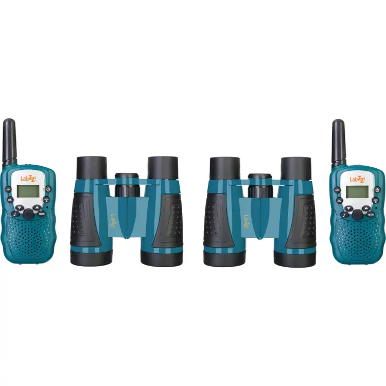 Комплект раций и биноклей Levenhuk LabZZ WTT10 Blue 79902