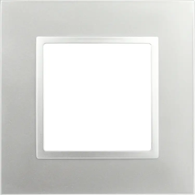 Рамка для розеток и выключателей ЭРА Elegance 14501103 Classic, на 1 пост, алюминий Б0060573