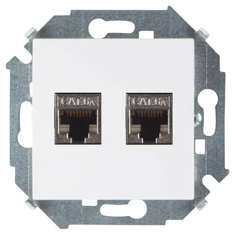 Компьютерная двойная розетка Simon 1591564-030