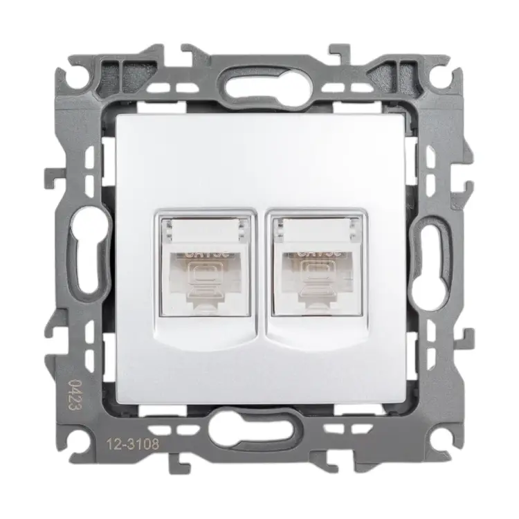 Двойная информационная розетка ЭРА 12-3108-03 Б0014731