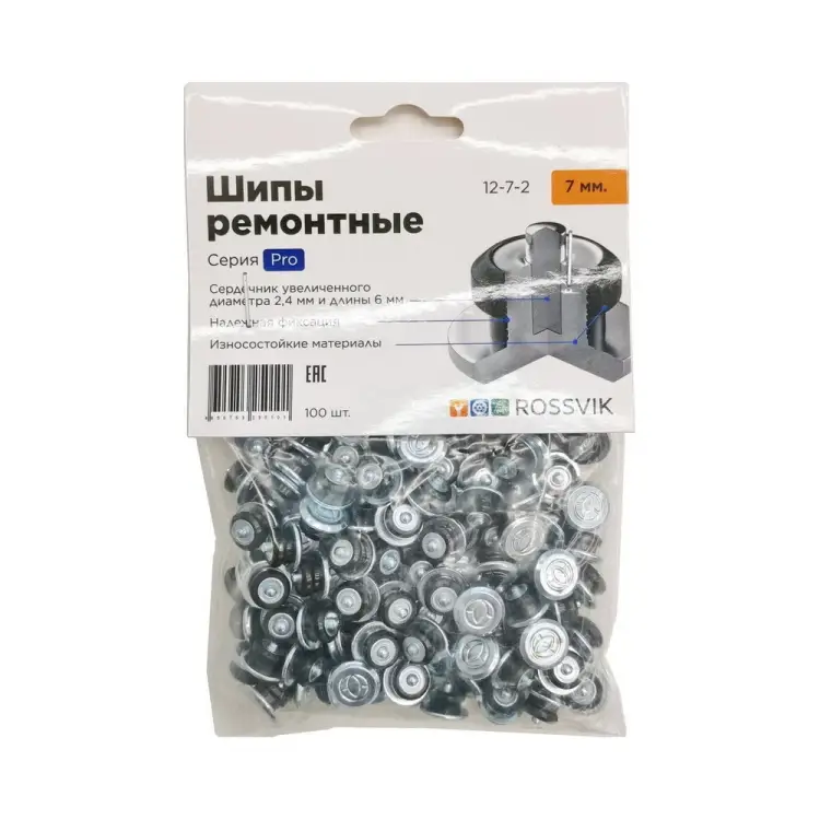 Ремонтный шип Rossvik Серия Pro 12-7-2 PRO 100 Ремонтный шип Rossvik Серия Pro 12-7-2 PRO 100