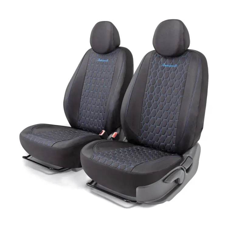 Получехлы на передние сиденья AUTOPROFI VERONA VER-0405 BK/BL