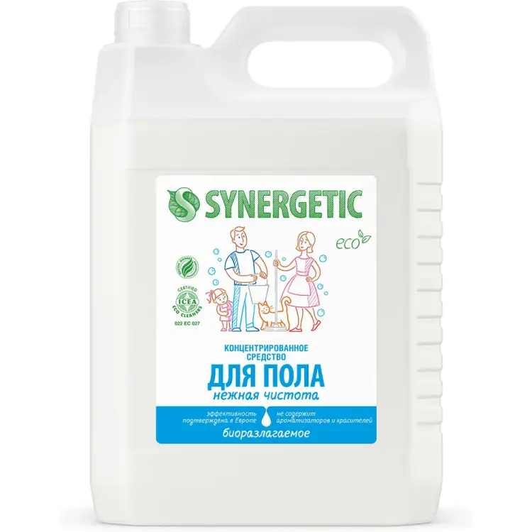 Антибактериальное средство для мытья пола и поверхностей SYNERGETIC Нежная чистота 101530