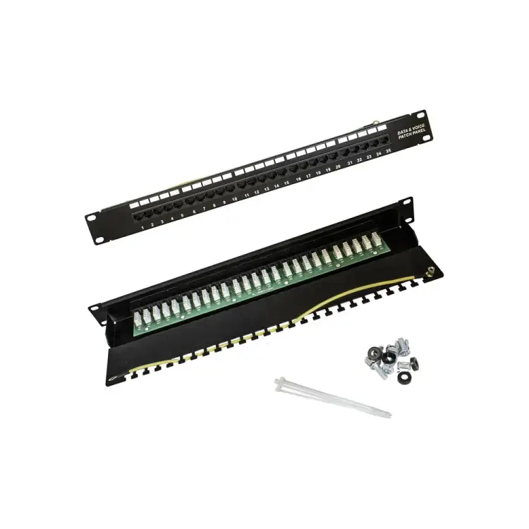 Патч-панель RUICHI RH-PP1U25TEL 113539 Патч-панель RUICHI RH-PP1U25TEL 113539