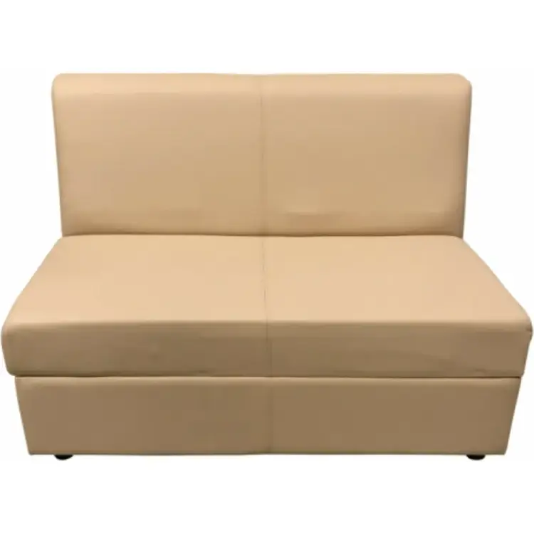 Двухместная секция дивана Мягкий Офис бежевая КРД601БЖ