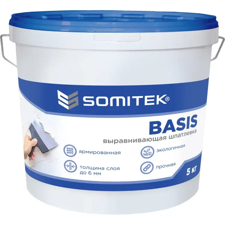 Выравнивающая шпатлевка SOMITEK BASIS 36029