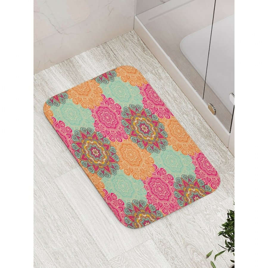 Противоскользящий коврик для ванной, сауны, бассейна JOYARTY Цветочный узор