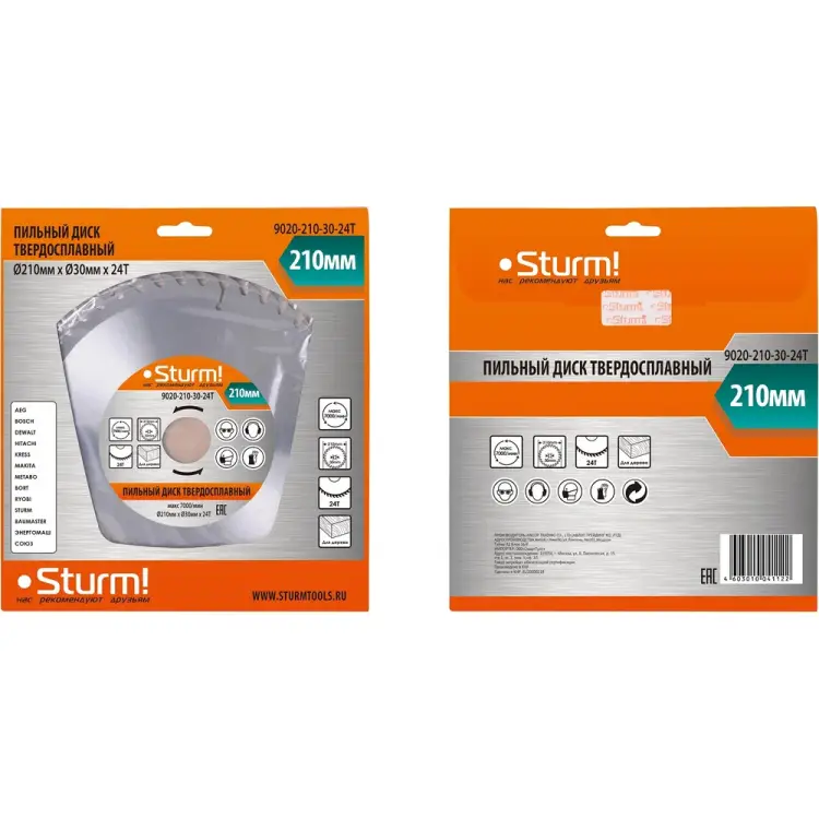 Пильный диск Sturm 9020-210-30-24T