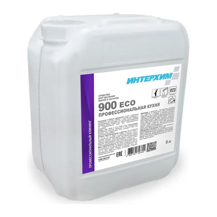 Средство для удаления жиров и нагаров ИНТЕРХИМ 5 л ih90150