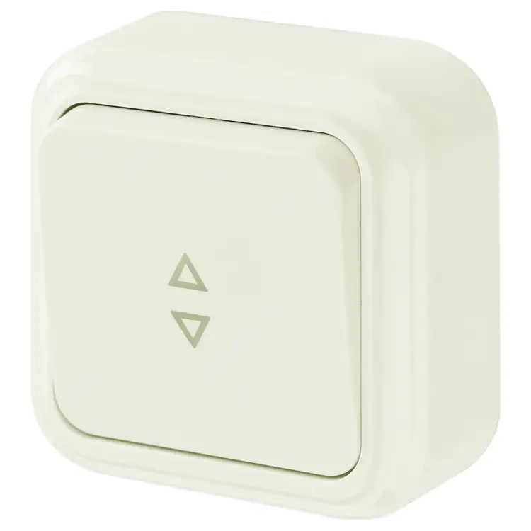 Проходной одноклавишный выключатель BYLECTRICA ПРАЛЕСКА А610-147 бежевый