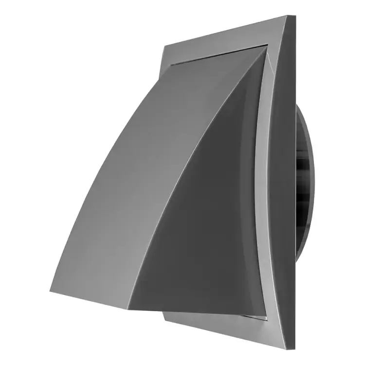 Вытяжной выход стенной Эвент 175К100ФВ, серый