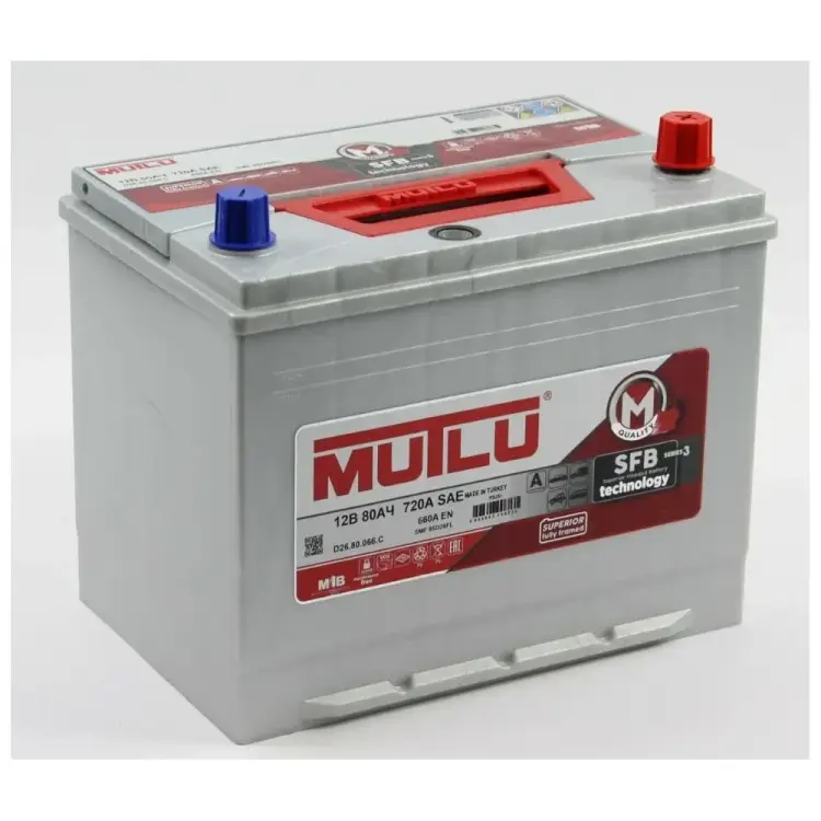 Аккумулятор Mutlu SFB M3 6СТ-80.0 95D26FL D26.80.066.C