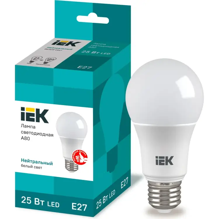 Светодиодная лампа IEK LLE-A80-25-230-40-E27