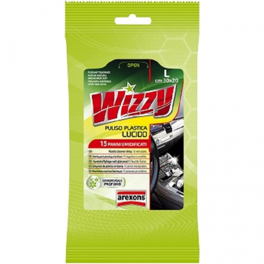 Салфетки для пластика AREXONS WIZZY Plastic Cleaner Shiny