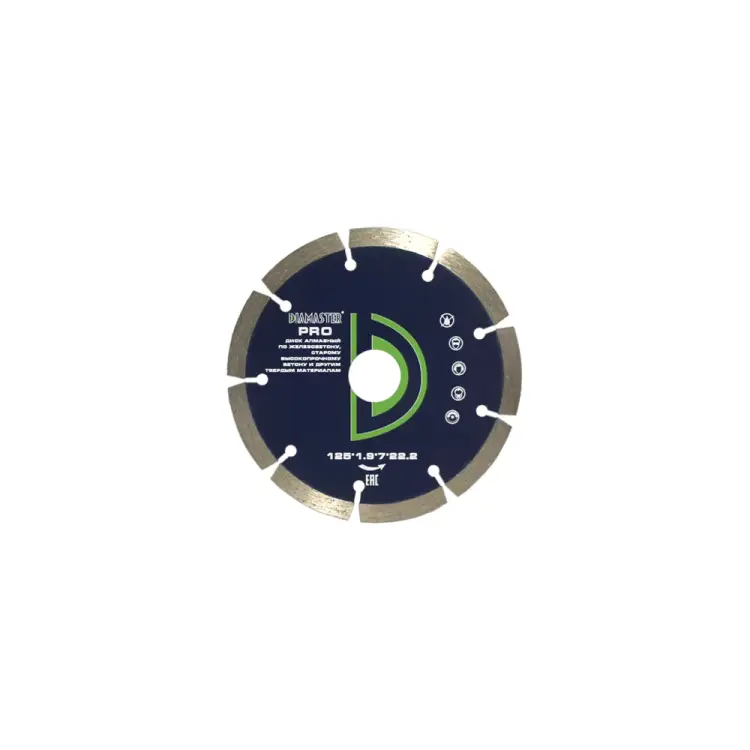 Универсальный сегментный алмазный диск Diamaster PRO 121.000.7229 Универсальный сегментный алмазный диск Diamaster PRO 121.000.7229