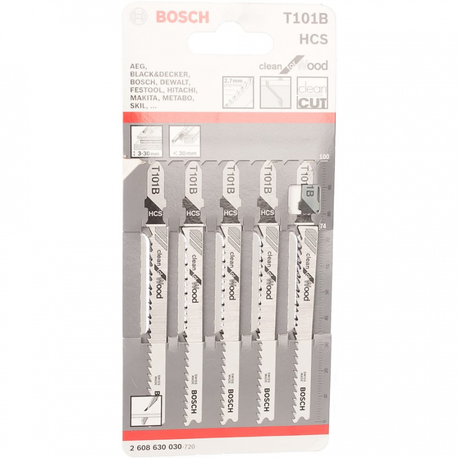 Пилки для лобзиков Bosch T101B